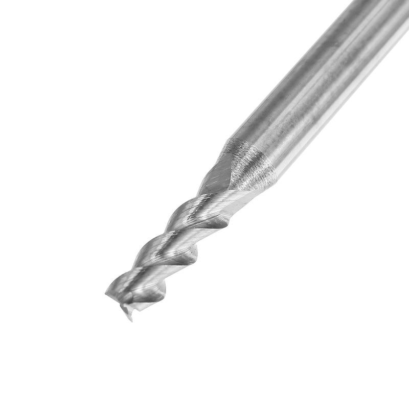Drillpro 1-4mm 3 Flutes End Mill Cutter 1/1.5/2/2.5/3/4mm HRC55 Tungsten Carbide CNC Milling Tool for Aluminum