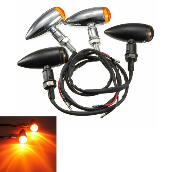 Motorcycle Bullet Turn Signal Indicator Light Lamp For Harley Chopper