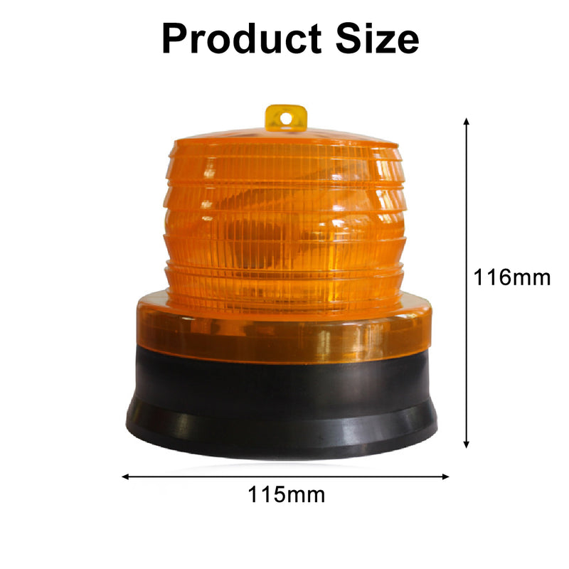 LED Solar Power Car Bus Emergency Warning Strobe Light Beacon Alarm Flash Lamps