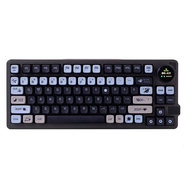 GAMAKAY LK75 75% Tri-mode Mechanical Keyboard Hot Swap Customize Switch MDA Profile RGB 83 Keys Gaming Keyboard With TFT Smart Display & Knob
