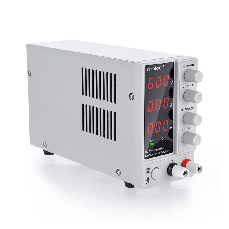 Minleaf NPS605W 110V/220V 0-60V 0-5A Adjustable Digital DC Power Supply 300W Regulated Laboratory Switching Power Supply