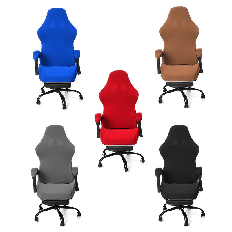 Elastic Office Chair Cover Universal Spandex Computer Rotating Chair Protector Stretch Armchair Seat Slipcover Home Office Furniture Decoration