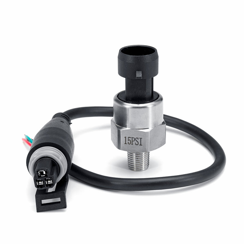 1/8NPT 5V 5/15/30/60/100/150/200 PSI Pressure Transducer Sender Sensor For Oil Fuel Air Gas Stainless Steel