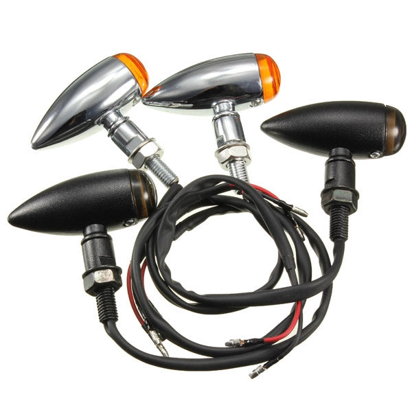 Motorcycle Bullet Turn Signal Indicator Light Lamp For Harley Chopper