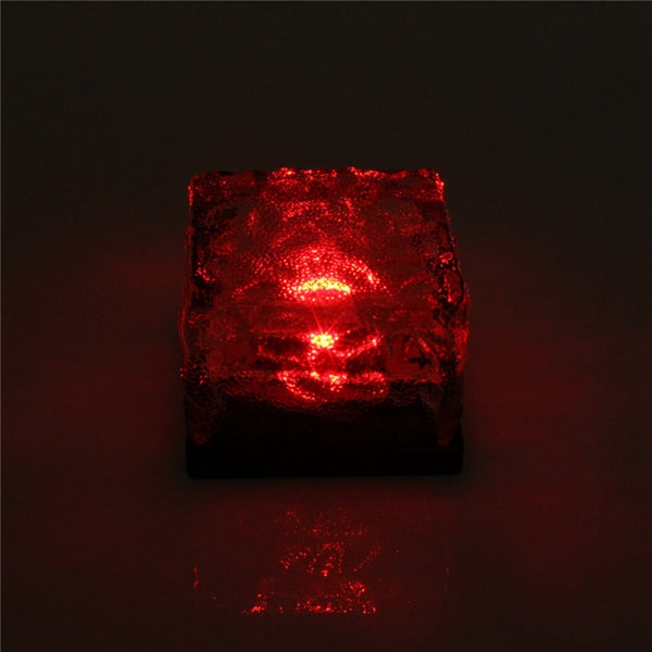Solar Power Colorful LED Floating Light Waterproof Pond Pool Outdoor Path Brick Floor Lamp
