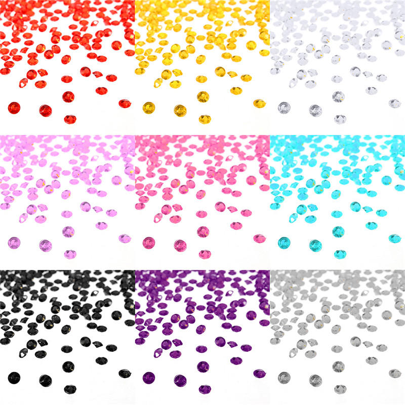 1000pcs 4.5mm Table Crystal Diamond Acrylic Crystals Diamonds Wedding Party Decoration