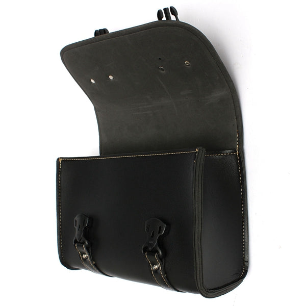 Motorcycle Saddle Leather Bag Storage Tool Pouch