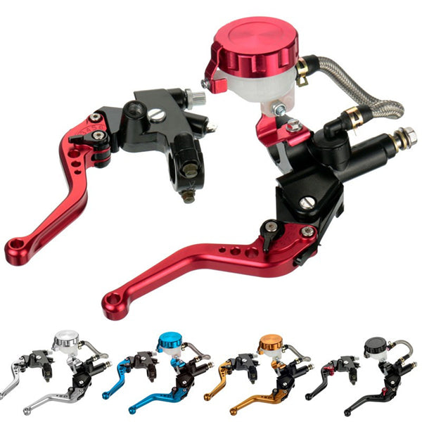 7/8 Inch Motorcycle Front Brakes Master Cylinders with Adjust Levers for Suzuki