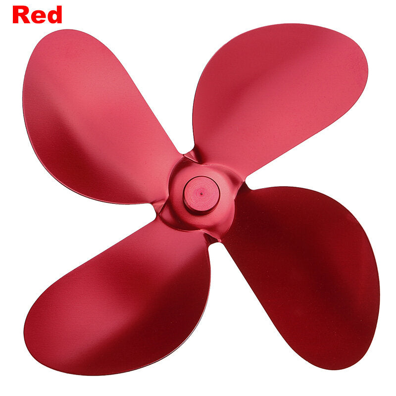4 Fireplace Fan Blades For Thermal Fire Heater Power Wood Stove Fan Household Eco