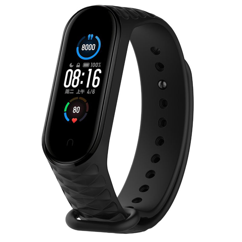 Colorful Silicone Watch Strap Replacement Watch Band for Xiaomi Miband 5 Mi Band 5 Non-original