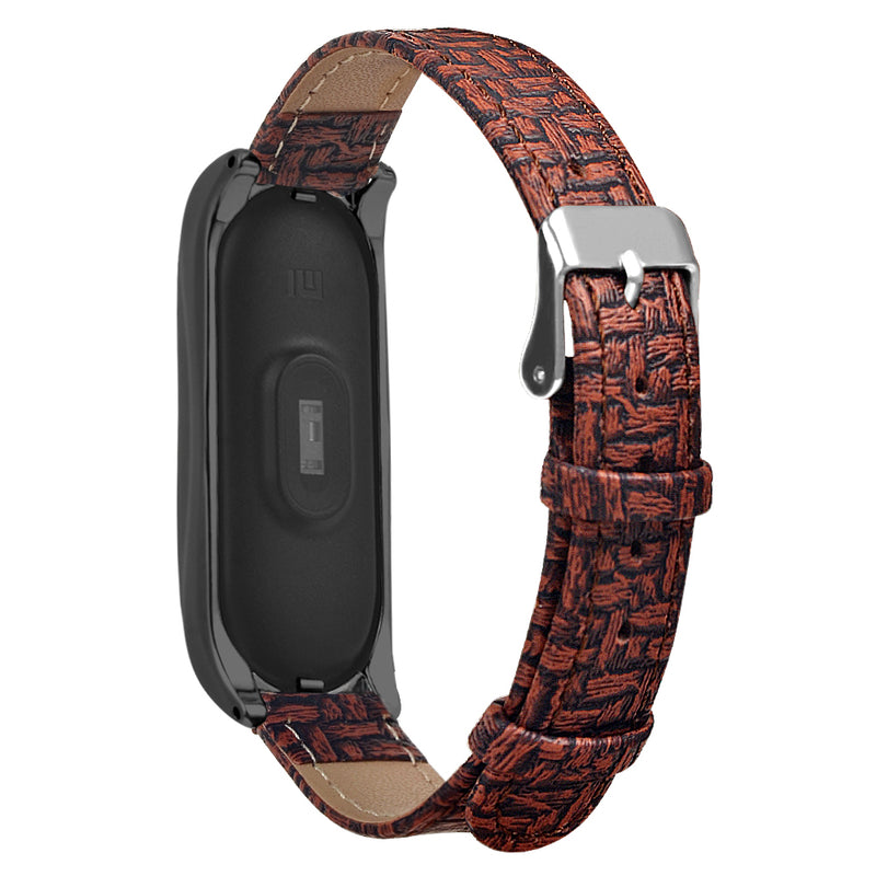 Bakeey Buckle Metal Shell Braided Pattern Belt Watch Band Watch Strap for Xiaomi Miband 5 Miband 5 NFC Non-original
