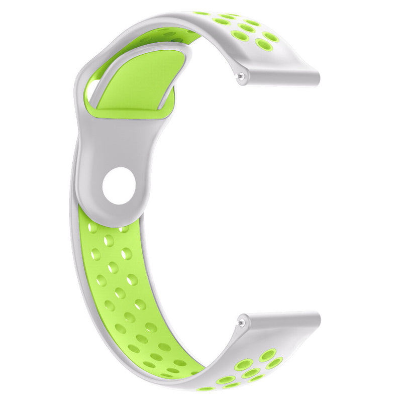 Dual Color Hole Reverse Buckle Silicone Watch Band Watch Strap for Haylou LS02 BW-HL1 BW-HL2 BW-HL1T BW-HL1Pro
