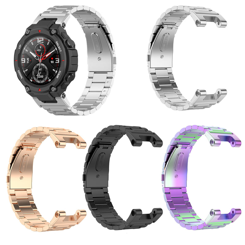 Bakeey Stainless Steel Watch Band with Band Adjust Tool for Amazfit T-REX A1918 Smart Watch