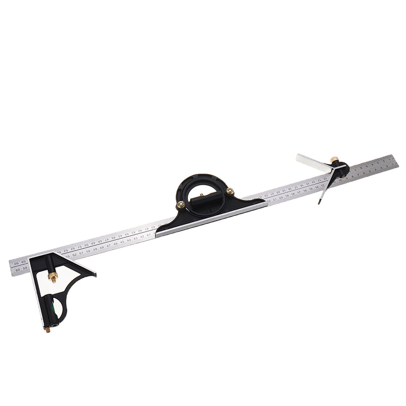 Drillpro 600mm Adjustable Universal Ruler Multi Combination Square Angle Finder Protractor Measuring Tools