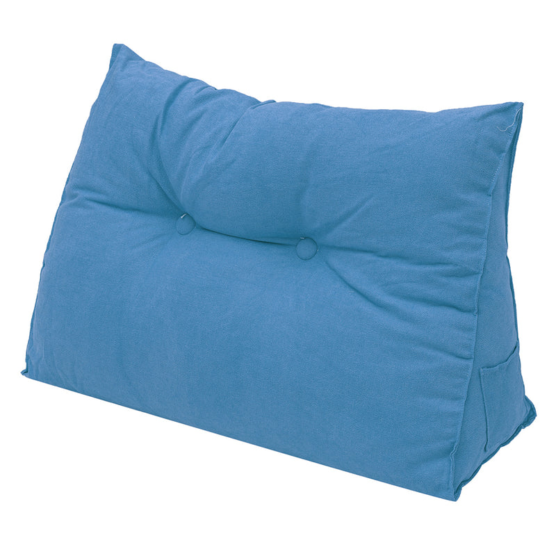 Triangle Back Cushion Bed Couch Sofa Seat Rest Pad Waist Support Backrest Pillow Mat Home Office Furniture Decoration
