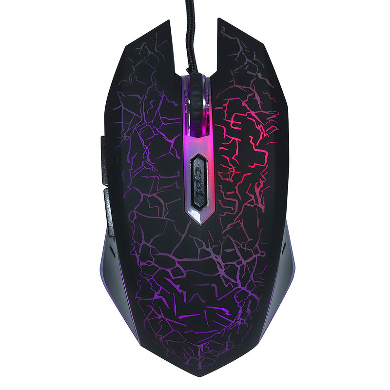 AOAS AS1088 4Pcs Gaming Combo Kit 104 Keys RGB Backlit Keyboard Adjustable 3200DPI Mouse Stereo 40MM Noise Reduction Headset with Mouse Pad
