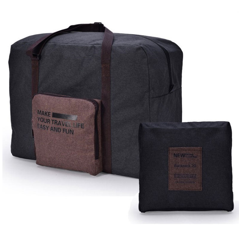 Large Capacity Travel Bag for Women - Unisex Luggage Travel Handbag with Polyester Storage - Folding Handbags