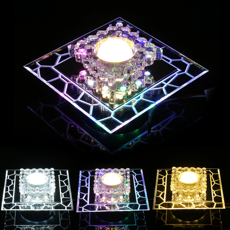 5W 220V 18cm Bright Crystal LED Ceiling Light Fixture Pendant Aisle Hallway Lamp - Lights Lamps