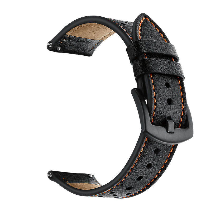 Bakeey 22mm Replacement Genuine Leather Ventilation Hole Watch Band Strap for Huawei GT Smart Watch