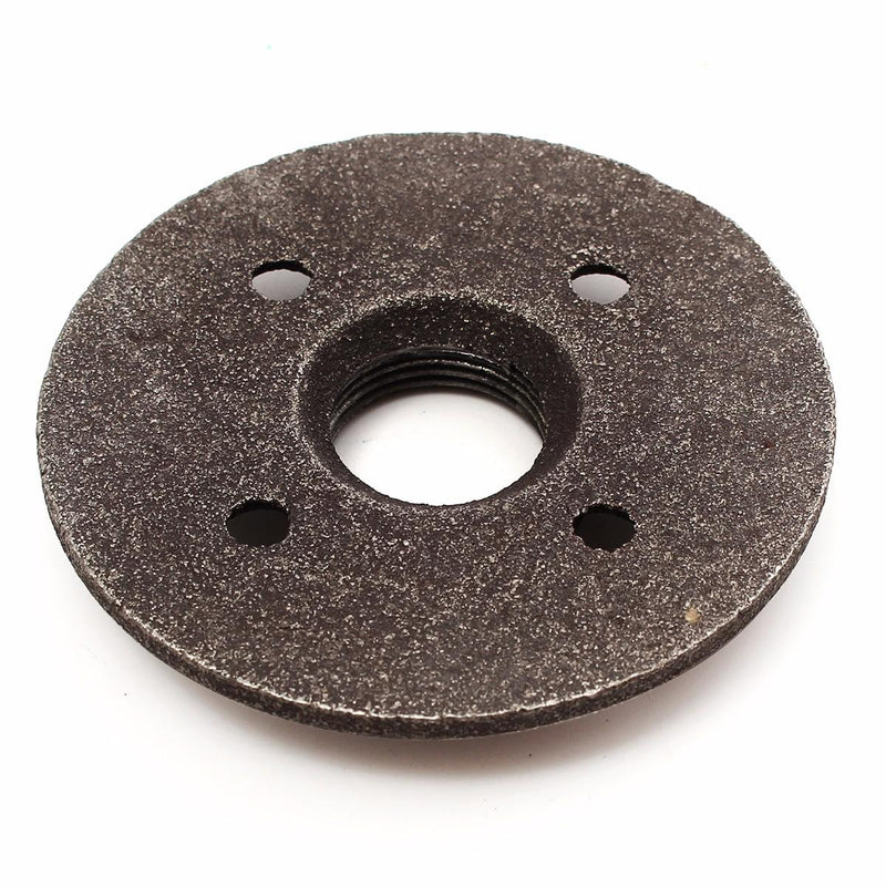 10pcs 3/4 Inch Black Malleable Iron Floor Flange Fitting Pipe NPT Antique Wall Flange Seat