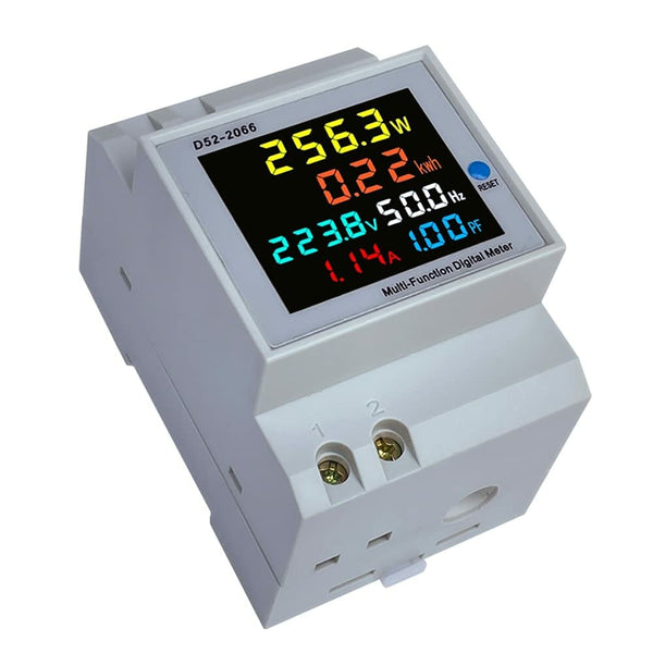 AC40V~450V 100A Digital Single Phase Energy Meter Tester Electricity Usage Monitor Power Voltmeter Ammeter
