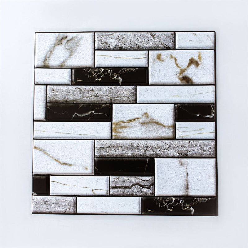 10PCS / Set 3D Wall Sticker Tile Brick Self-adhesive Soft Office Decal Art Home Decorations