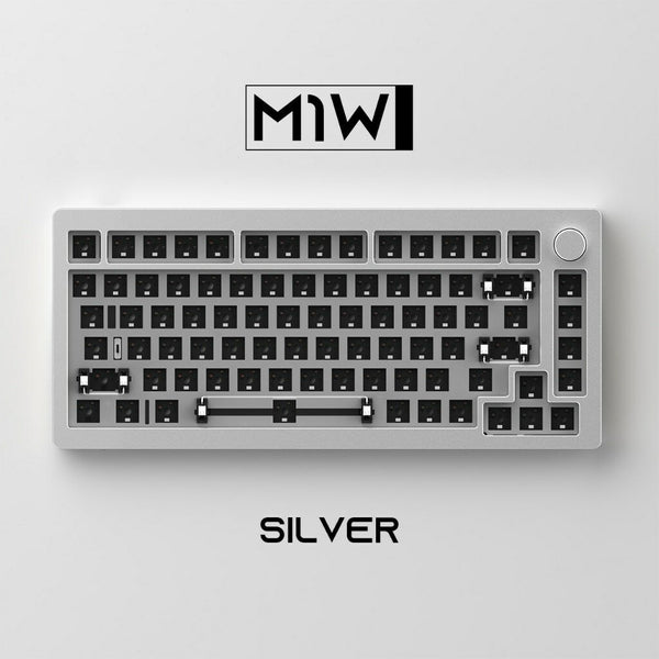 Monsgeek M1W Aluminum Custom DIY Kit Triple Mode 75% Layout Mechanical CNC Gasket-Mount Keyboard Hot-swap RGB Backlight
