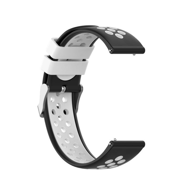 Bakeey 22mm Two-color Buckle Strap Stoma Silicone Replacement Strap For Amazfit GTR 47MM