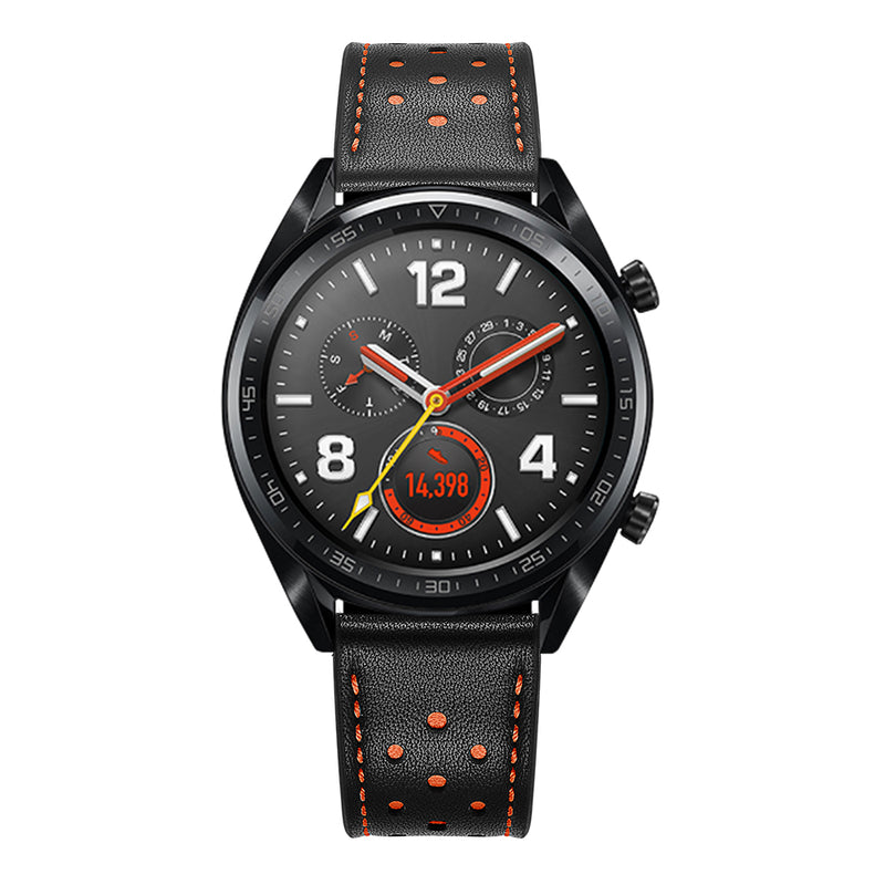 Bakeey 22mm Replacement Genuine Leather Ventilation Hole Watch Band Strap for Huawei GT Smart Watch