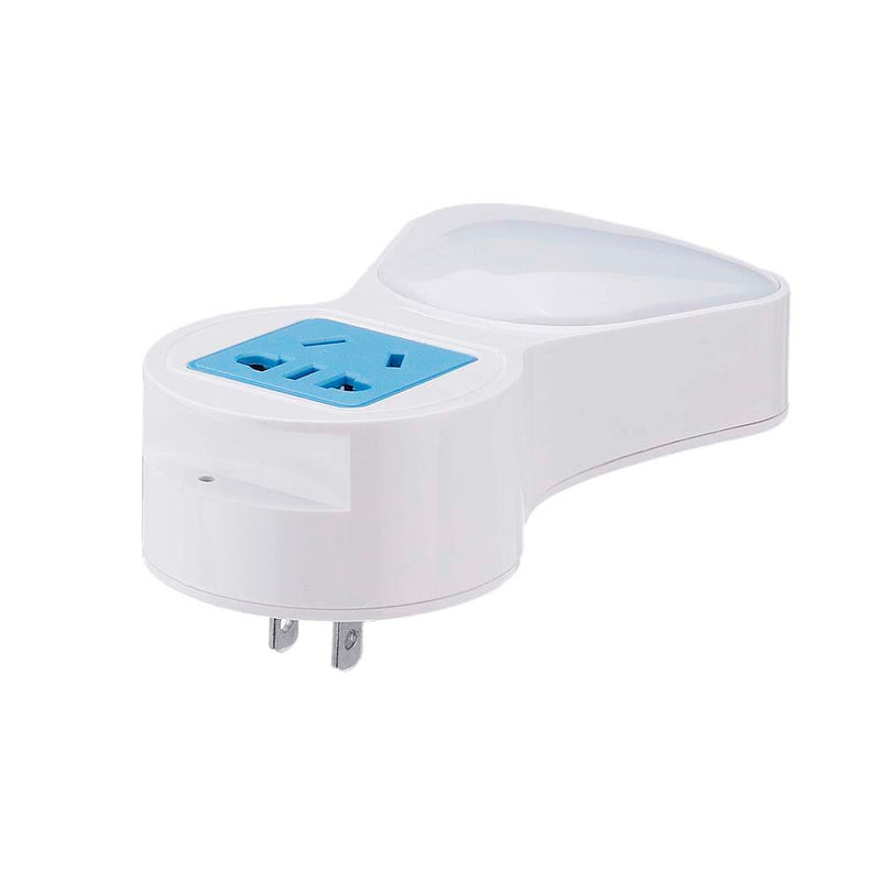 EU/US AC100-240V 5W Light Sense LED Night Light Socket Creative USB Charging Socket