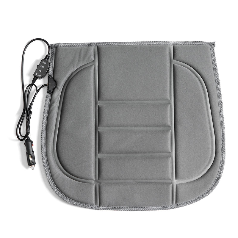 12V Front Electric Heated Padded Pad Seat Cushion Cover Winter Warmer