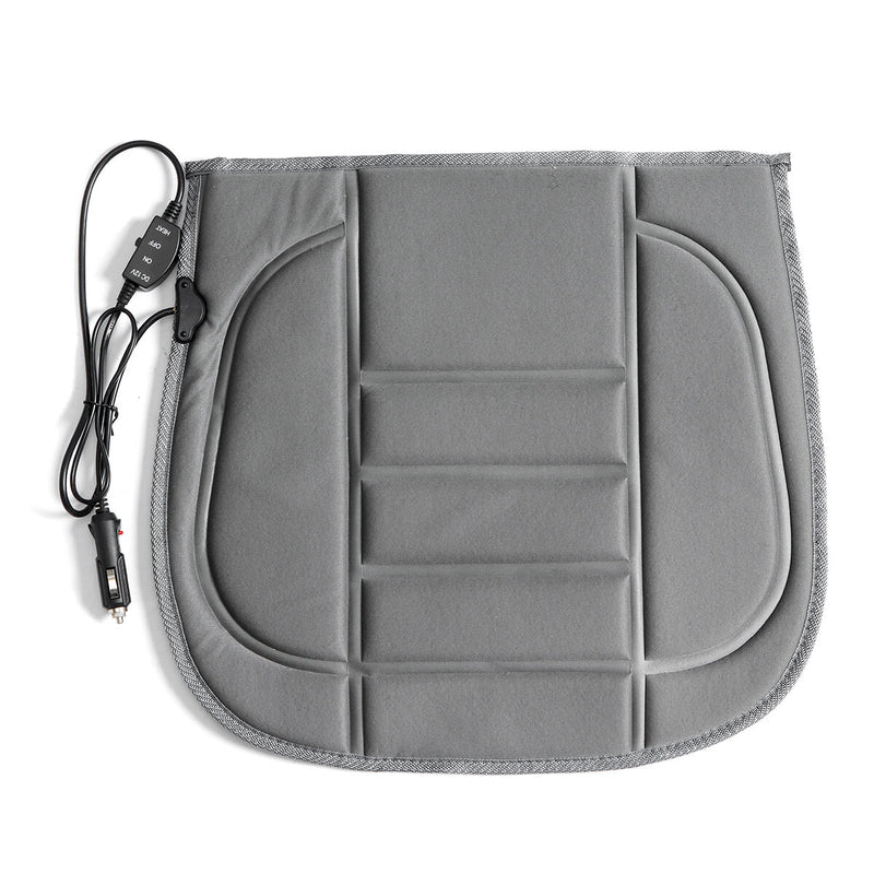 12V Front Electric Heated Padded Pad Seat Cushion Cover Winter Warmer