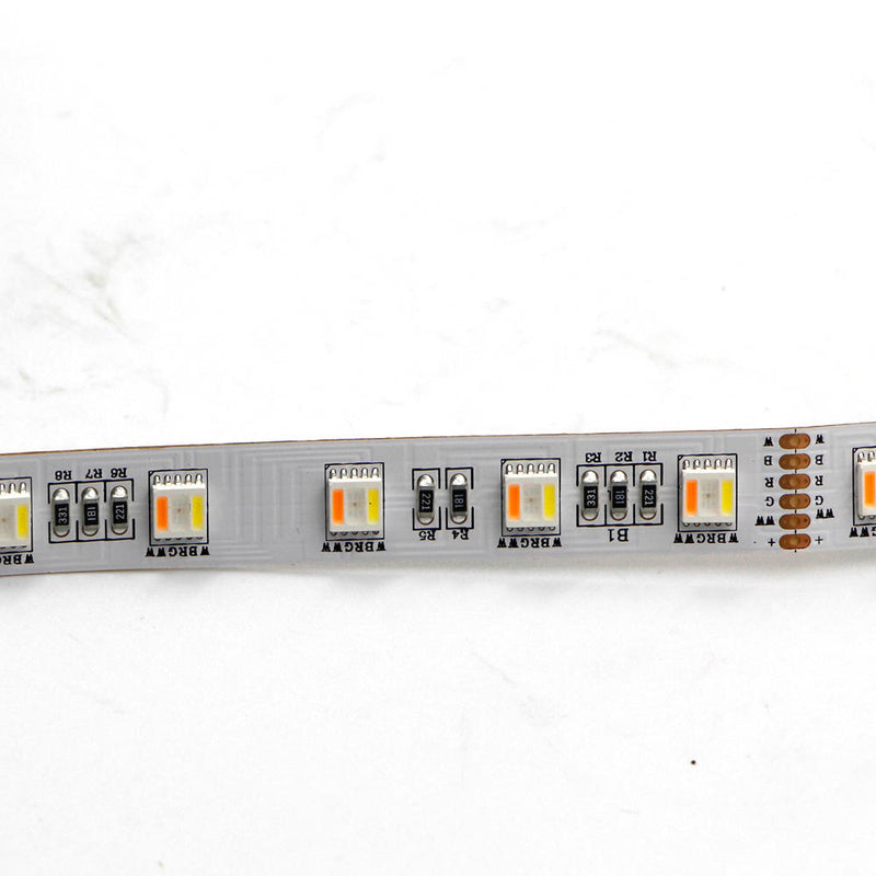 DC12V 5IN1 RGB+CCT LED Strip Light 5050 Flexible Tape Non-waterproof Indoor Lamp Home Decor