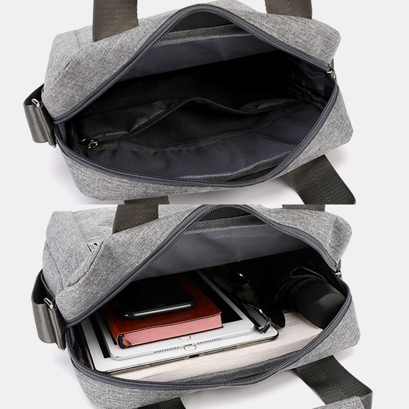 Men Large Capacity Nylon Shoulder Bag Handbag For Outdoor