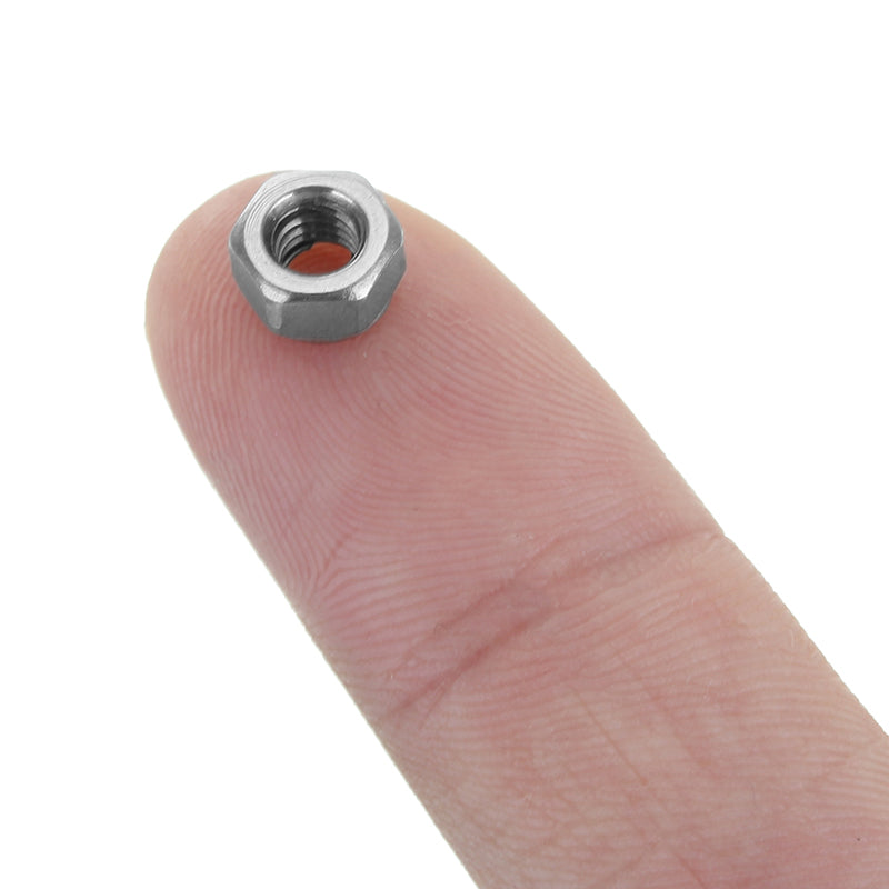 Suleve M4SN2 10Pcs M4 304 Stainless Steel Hex Self Locking Nuts Anti Loose All Steel Insert Lock Nuts