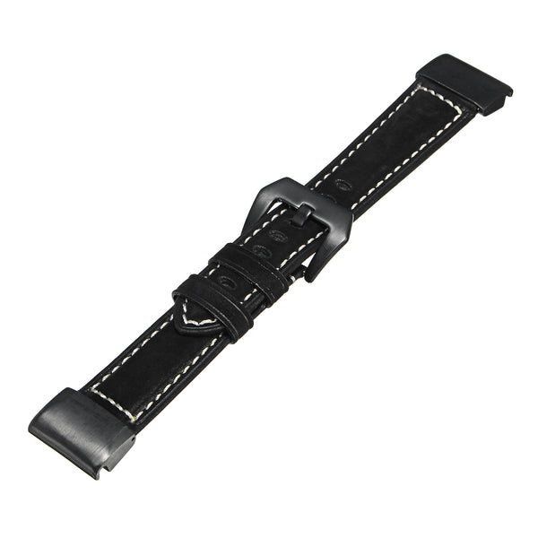 KALOAD Luxury Genuine Leather 225mm Smart Watch Strap Band Accessorries For Garmin Fenix 5x