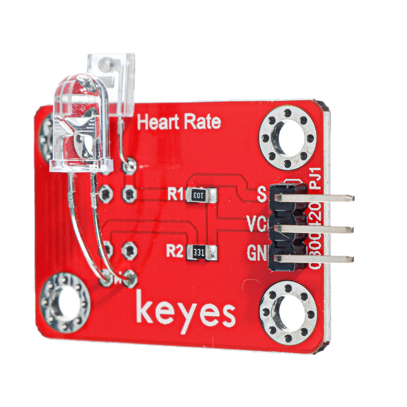 Keyes Brick Finger Heartbeat Module(Pad hole) with Pin Header Board Analog Signal