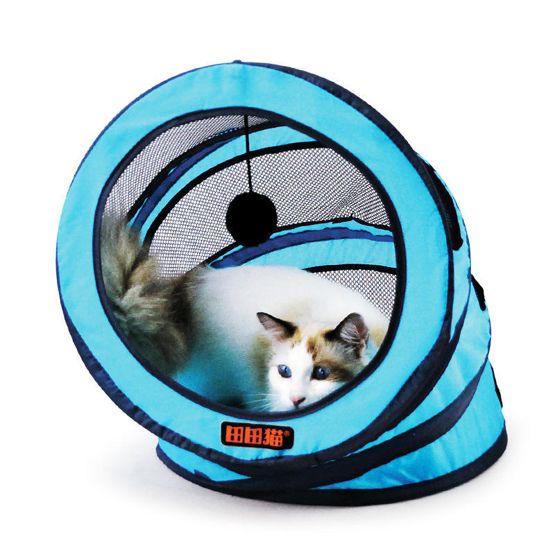 Foldable storage spiral Pet Cat Tunnel Toys Breathable Pet Toys