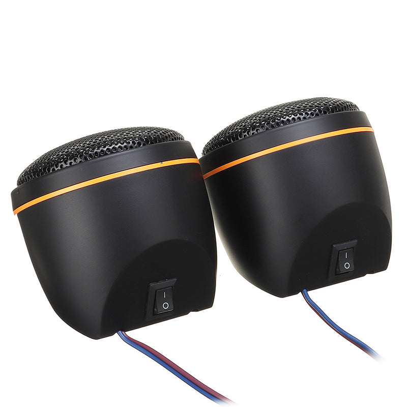 2Pcs WEAH-6670 30W Car External Midrange Mid-range Small Speakers HiFi High-Fidelity Speakers