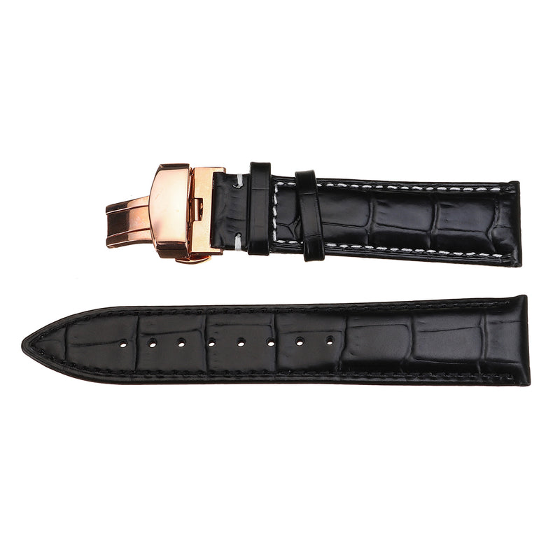 Bakeey Genuine Leather 22MM 24MM Watch Band Kit Butterfly Buckle Deployment Clasp Strap