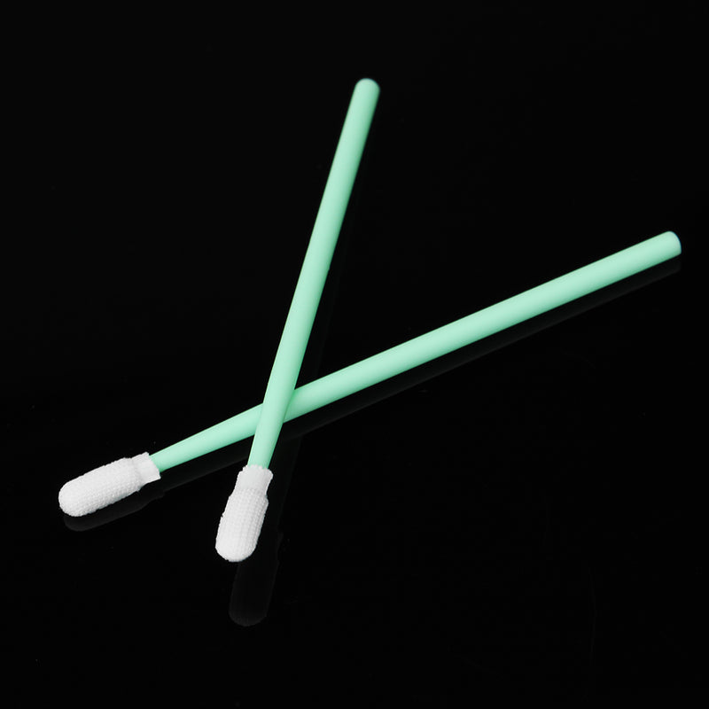 100 Polyester Swab Sticks with Microfiber Cleaning Head for Solvent Printers and Optical Equipment - 100Pcs For Printer