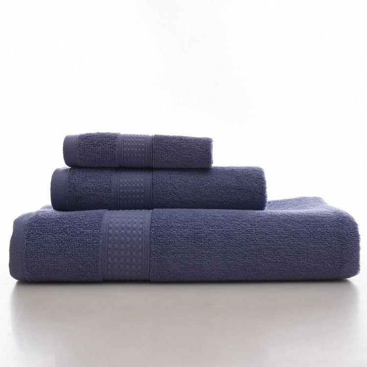 KC LN-01 Bath Pure Towels Long Stapled Cotton Beach Spa Thicken Super Absorbent Towel Sets