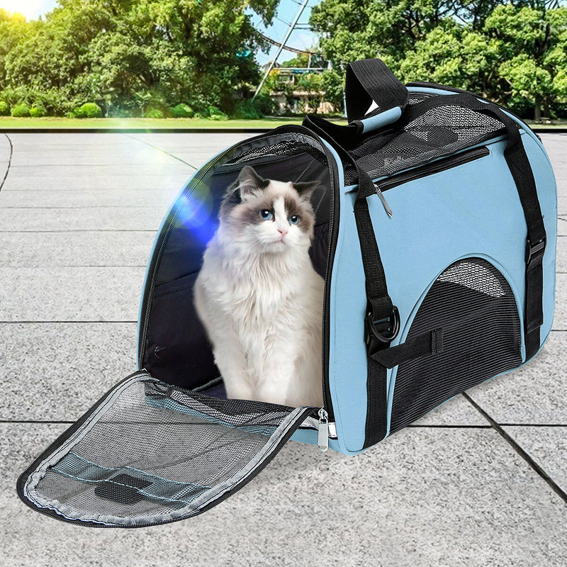 Keepets Cat Carrier Soft-Sided Pet Travel Carrier for Cats,Dogs Puppy Comfort Portable Foldable Pets Bag Portable