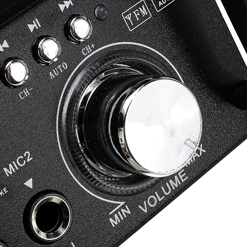 BT-298A110V 12V HIFI Bass Car Audio Stereo Power Amplifier bluetooth FM Radio 2CH 600W LED Diaplay Support FM AUX SD For Car Home