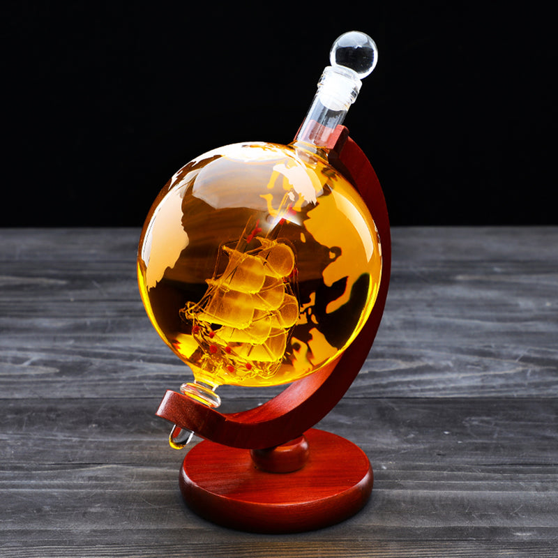 850ml Glass Decanter Globe Liquor Gifts Whiskey Bottle Large Capacity Bottle Spirits