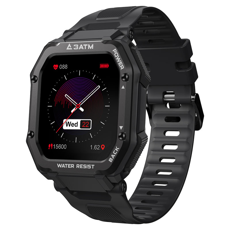 [50 Days Standby]Kospet Rock 1.69 Inch Large Screen Heart Rate Blood Pressure SpO2 Monitor 20 Sport Modes bluetooth 5.0 Three-proof Outdoor Smart Watch