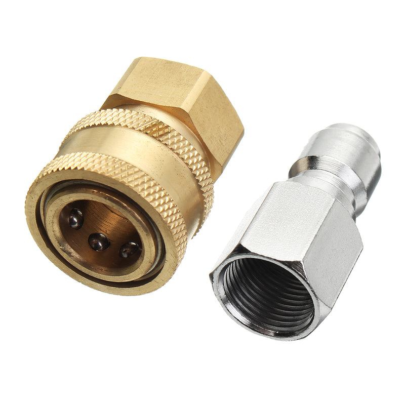 Pressure Washer Quick Release Adapter 3/8 Inch 14.8mm Coupling Connector Set