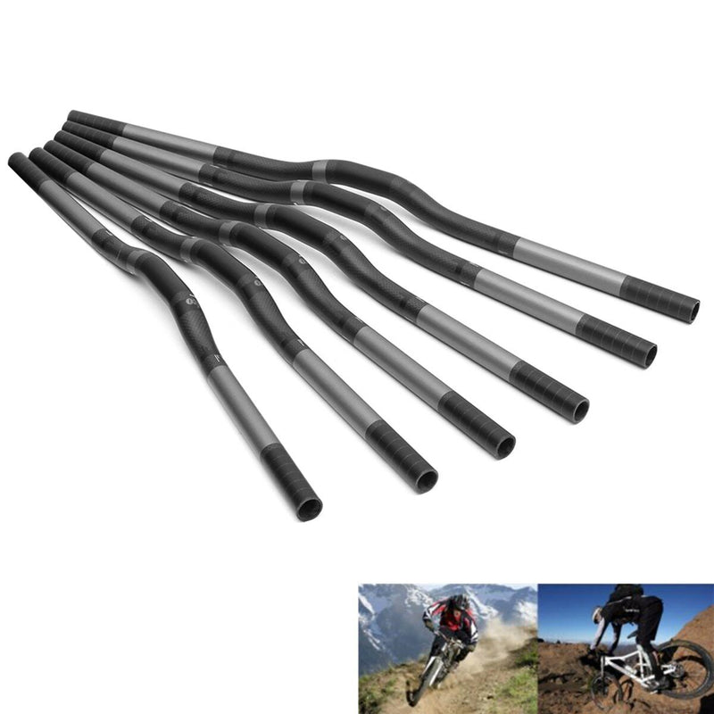 WACAKO Universal 620mm MTB Mountain Bike Bicycle Carbon Fibre Lightweight Riser Practical Handle Tube For 25.4mm Handlebars