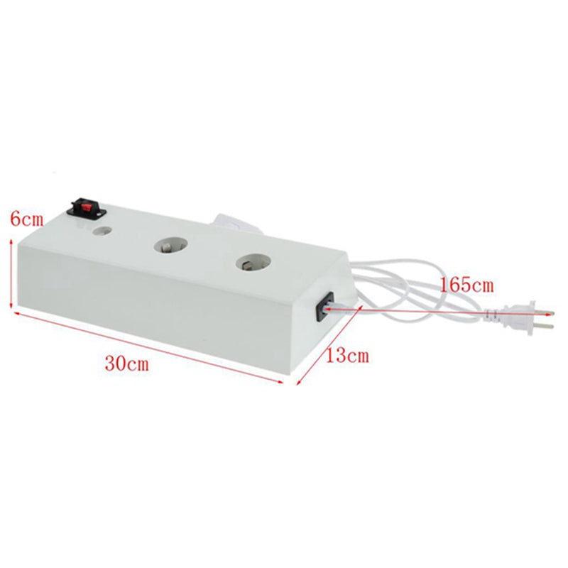 AC100-220V 4A US Plug Bulb Adapter Display Light Socket 2 in 1 Aging Test Lamp Holder