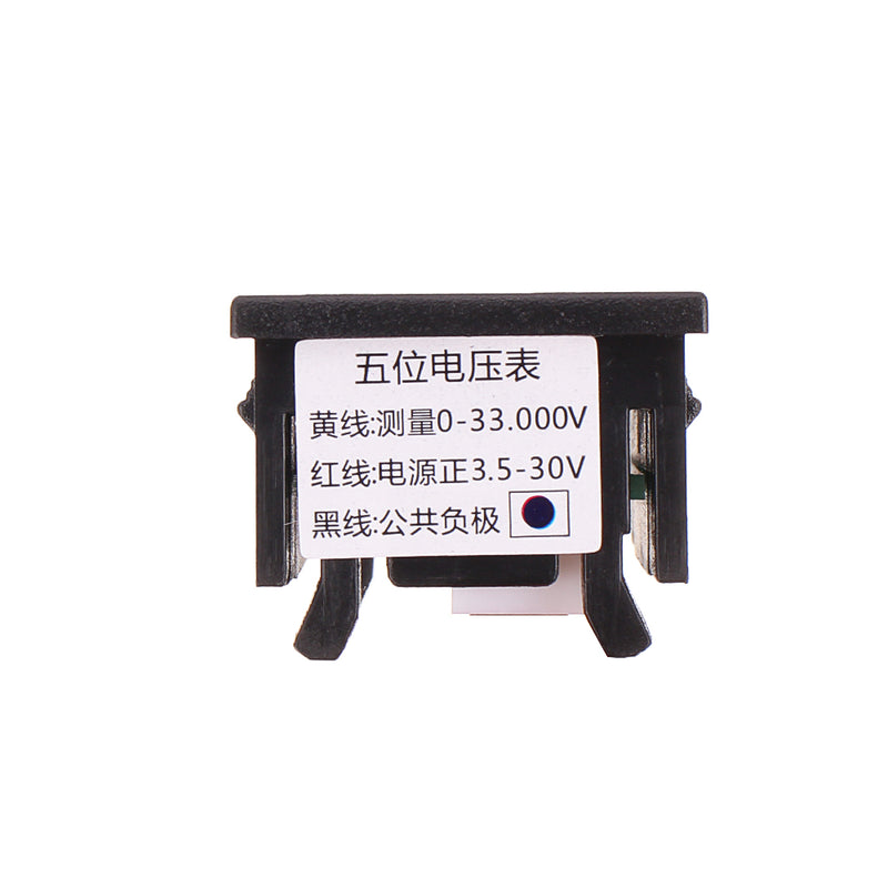 DC 4V-30V 0.36 Inch 5 Digit Mini LED Display Digital Voltmeter Voltage Detector Panel Meter High Accuracy 3 Wires